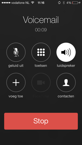 Whatsapp bellen in gesprek