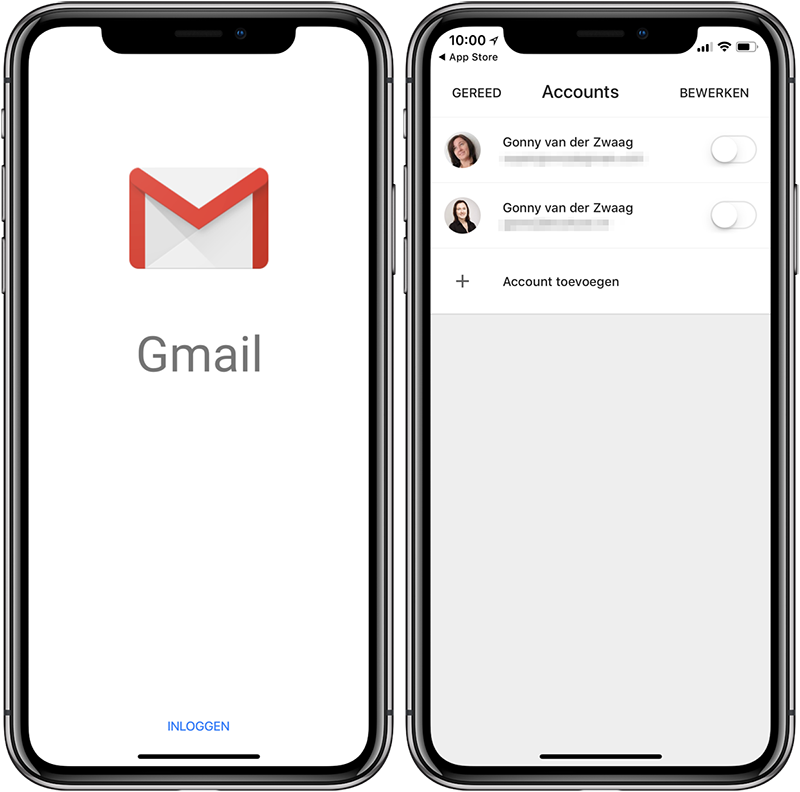 Gmail instellingen iphone