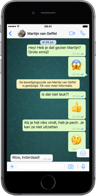 Whatsapp in gesprek