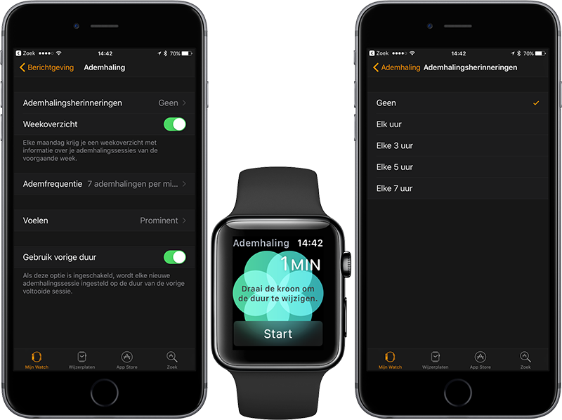 Breathing app on iPhone and Apple Watch