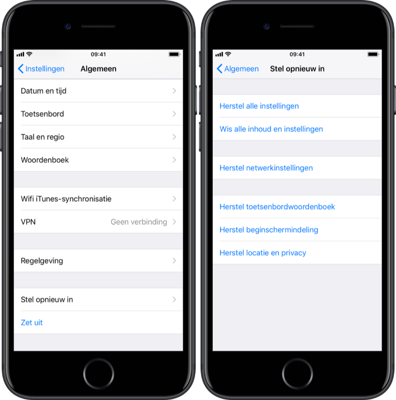 Instellingen herstellen op iPhone en iPad: zo doe je dat