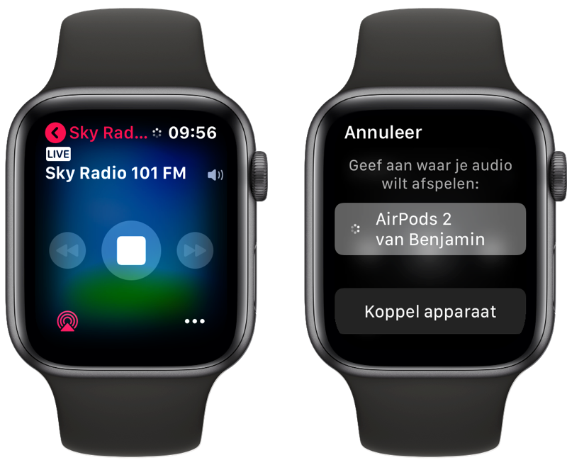 Radio luisteren op de Apple Watch met radioapps