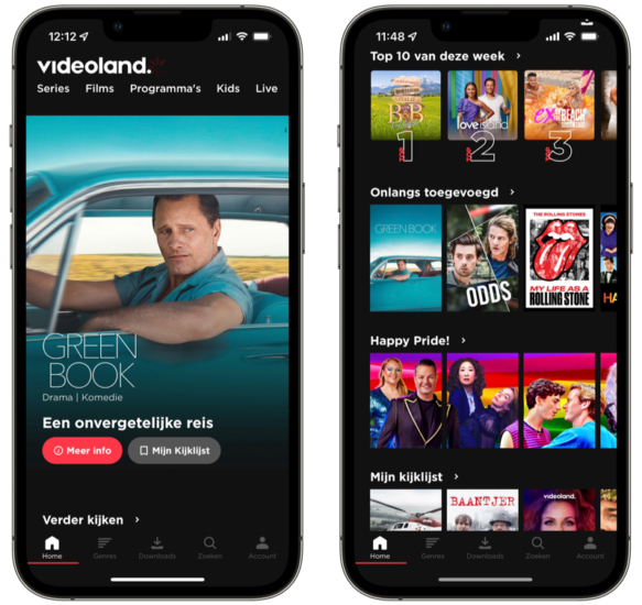 Videoland V2 app downloaden vernieuwde versie met nieuw design